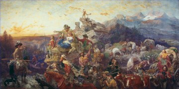  military painting - Westward the Course of Empire Takes Its Way military war Emanuel Leutze